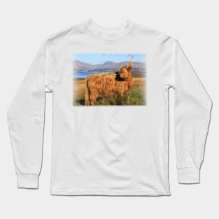 Highland Cow of Cladich at Loch Awe Long Sleeve T-Shirt